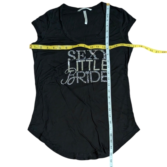 Victoria's Secret "Sexy Little Bride" I do Bachelorette Party Wedding Tee Blck S - Picture 5 of 5